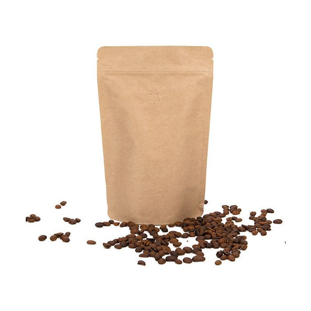 Stand Up Pouches Kraft 130x79x206mm | 113 grams | w/Valve 