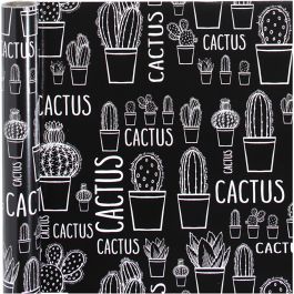 Inpakpapier, cactus, B: 50 cm, 80 gr, 5 mtr - 1 rol