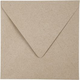 Gerecyclede Enveloppen Naturel 160x160mm 120 g - 50 st