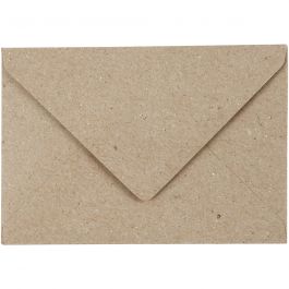 Gerecyclede Enveloppen Naturel C7 78x115mm, 120 g - 50 st