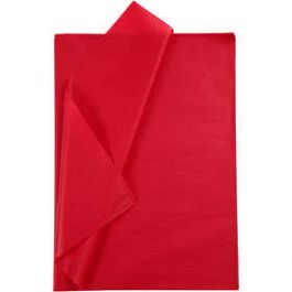 Tissuepapier Rood 50x70cm, 14 gr - 25 vel