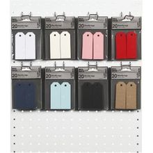 Manilla Labels div. kleuren 30x80mm - 80x20 st