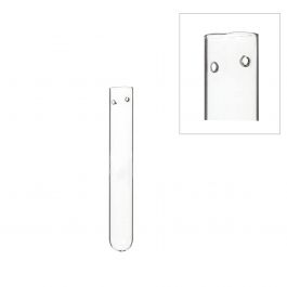 Reageerbuis Glas 1.5cm diameter 15cm hoog, Met 2 Gaten - 12 st