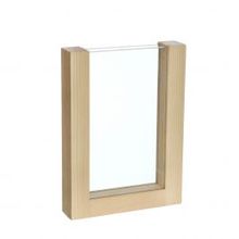 Houten standaard voor droogbloemen etc. 18cm hoog - 1 st