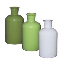 Glazen Fles Ø70 h: 120 mm Assorti Groen - 12 stuks