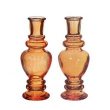 Vaas Venetië Amber H: 155 x Ø57 mm - 12 stuks