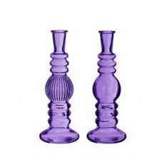 Kaarshouder Florance Paars H: 230 x Ø85 mm - 6 stuks