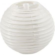Papieren lamp, wit, d: 7,5 cm - 10 st