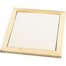 Onderzetter met houten lijst 150x150mm - 10 st