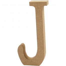 Letter J van MDF H: 130mm - 1 st