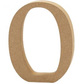 Letter, O, H: 8 cm, 1,5 cm, mdf - 1 st