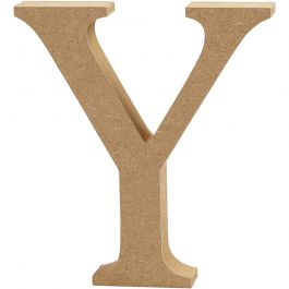 Letter, Y, H: 8 cm, 1,5 cm, mdf - 1 st