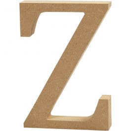 Letter, Z, H: 8 cm, 1,5 cm, mdf - 1 st