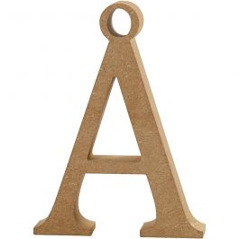 Letter, Ã…, H: 8 cm, 1,5 cm, mdf - 1 st
