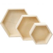 Showdozen, H: 14,8+19+24,2 cm, D: 10 cm, Triplex - 3 st