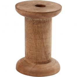 Houten Spoel, H: 70 mm, 30+48 mm, 10 mm, populierenhout - 10 st