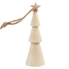 Kerstboom, H: 9 cm - 1 st