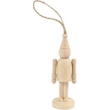 Houten Figuur, H: 9 cm, populierenhout - 1 st