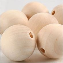 Houten kralen 25 mm, 4,5 mm, gras hout - 8 st