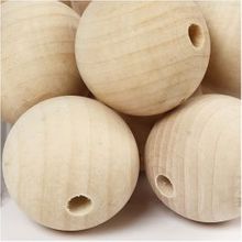 Houten kralen, 40 mm, 7 mm - 30 st
