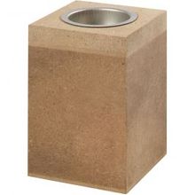 Theelichthouder 70x70x100 mm MDF - 1 st