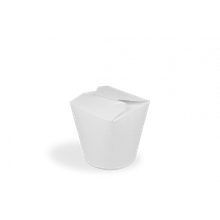 Wok to Go beker karton 80x86 mm 16oz 400ml wit - 500 stuks