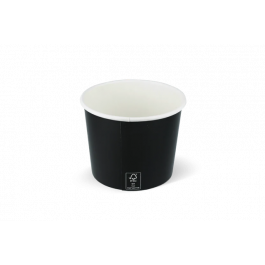 Ijsbeker karton 300ml Ø90 mm 10oz zwart FSC®Mix - 1000 stuks