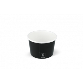 Ijsbeker karton 240ml Ø90 mm 8oz FSC®Mix zwart - 1.000 stuks