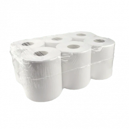 Handdoekrol Midi 2 laags 150 meter Ø190 mm 100% cellulose T9 - 6 stuks