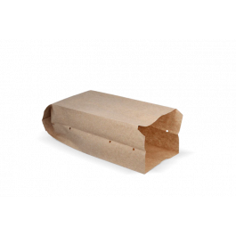 Snackzakken geperforeerd papier - 0.5 pond 105x85x270 mm kraft 50gr - 1.600 stuks