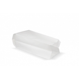 Snackzakken geperforeerd papier - 0.5 pond 105x85x270 mm wit 45gr - 1.800 stuks