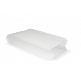 Snackzakken geperforeerd papier - 1 pond 140x80x320 mm wit 45gr - 1.300 stuks