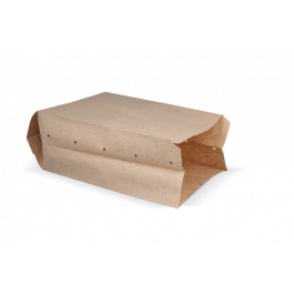 Snackzakken geperforeerd papier - 2 pond 160x100x310 mm kraft 50gr - 1.000 stuks