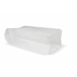 Snackzakken geperforeerd papier - 2 pond 160x100x310 mm wit 45gr - 1.100 stuks