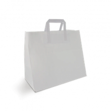 Draagtassen Papier 320x170x270 mm Wit - 250 stuks