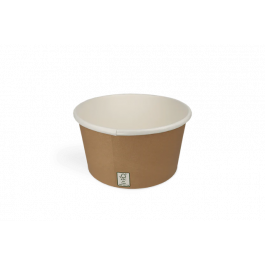 Soepbekers karton 360ml Ø110mm 12oz FSC®Mix kraft - 1.000 stuks