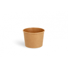 Soepbeker karton 240ml Ø90 mm 8oz kraft - 500 stuks