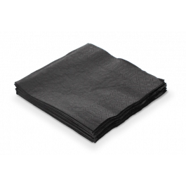 Servet 2 laags papier 1/4 vouw 400x400 mm zwart - 1.500 stuks
