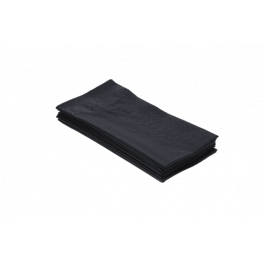 Servet 2 laags papier 1/8 vouw 400x400 mm zwart - 1.500 stuks