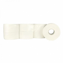 Toiletpapier Mini Jumbo 180m 2 laags hoogwit T2 - 12 stuks