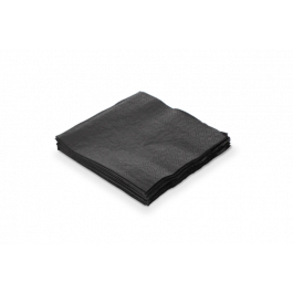 Servet 2 laags papier 1/4 vouw 240x240 mm zwart - 4.000 stuks