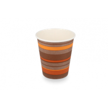 Koffiebeker karton 300cc 10oz Ø90 mm gestreept - 1.000 stuks