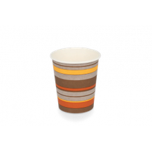 Koffiebeker karton 230cc 8oz Ø80 mm gestreept - 1.000 stuks