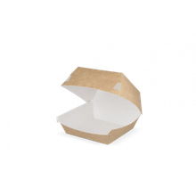 Hamburgerbakje 90x70x90 mm kraft/wit - 400 stuks