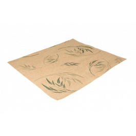 hamburgervellen vetvrij papier 330x380 mm FSC®Mix kraft bamboe - 2.000 stuks