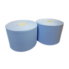 Industrie Poetsrol 2 laags 260 mm 190m Blauw - 2 stuks