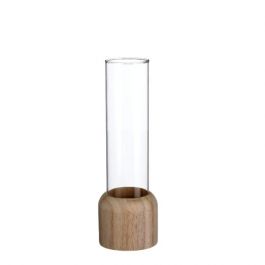 Glazen Reageerbuis met houten basis 50x280mm - 1 st