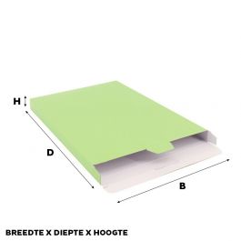 Verzenddoosjes 240x350x29mm Lichtgroen - 50 st