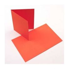 Gevouwen Kaart Oranje 124x178mm - 50 st