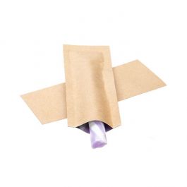 Vlakke Zakken Kraft/Plastic - kindveilig - 38x101mm - 100 st